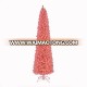 Festive Home Decoration PVC 210cm White Pink Artificial Christmas Tree