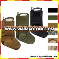 Hot sale new molle design christmas tactical stocking with hook loop pouch