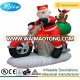 Yard decoration inflatable santa claus driving motorbike christmas lights outdoor